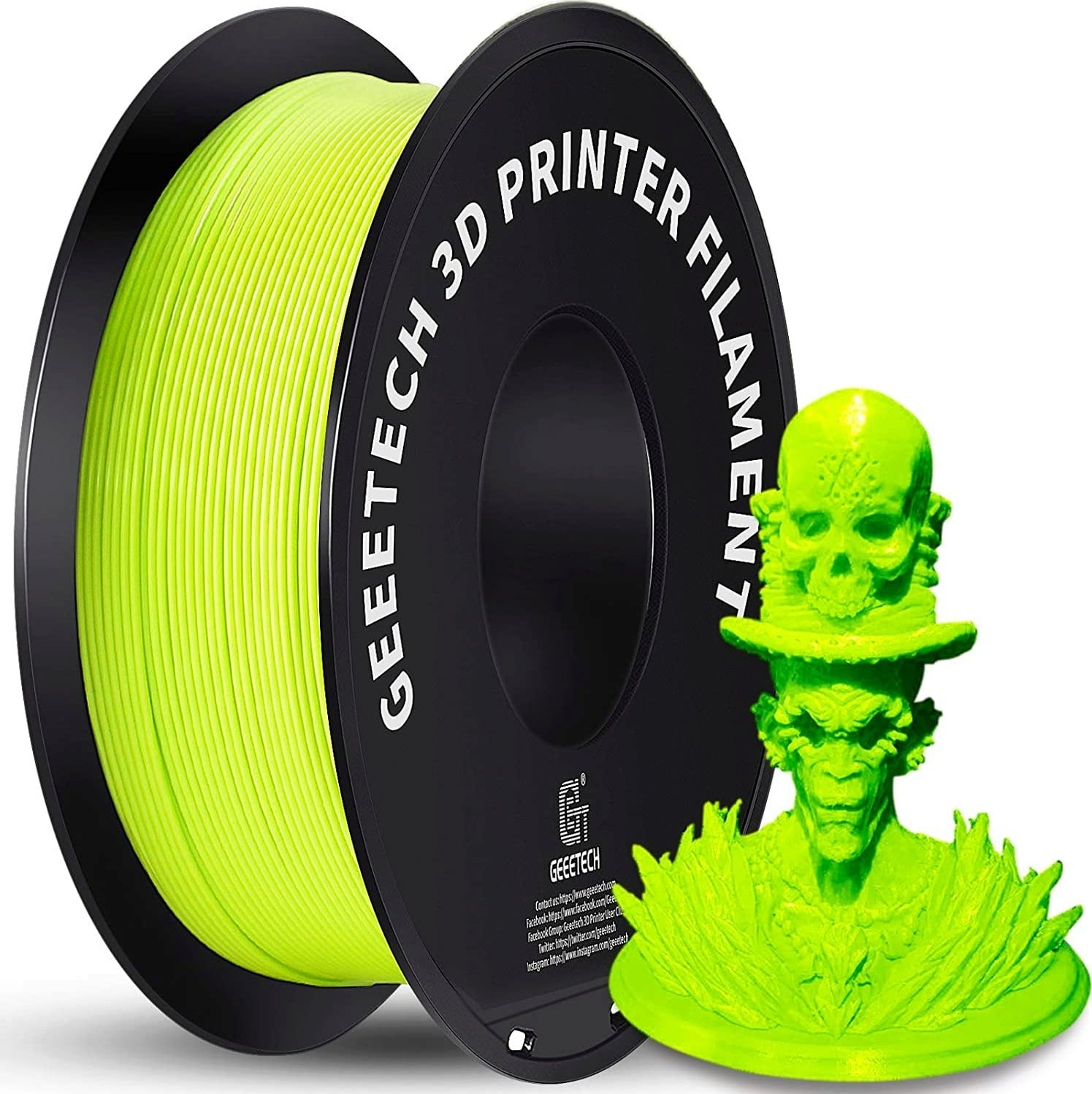 geeetech pla apple green 1.75mm geeetech pla apple green 1.75mm