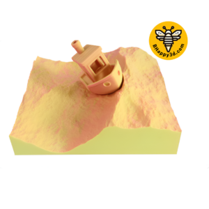 bhappy3d pla matte yellow powder 1.75mm